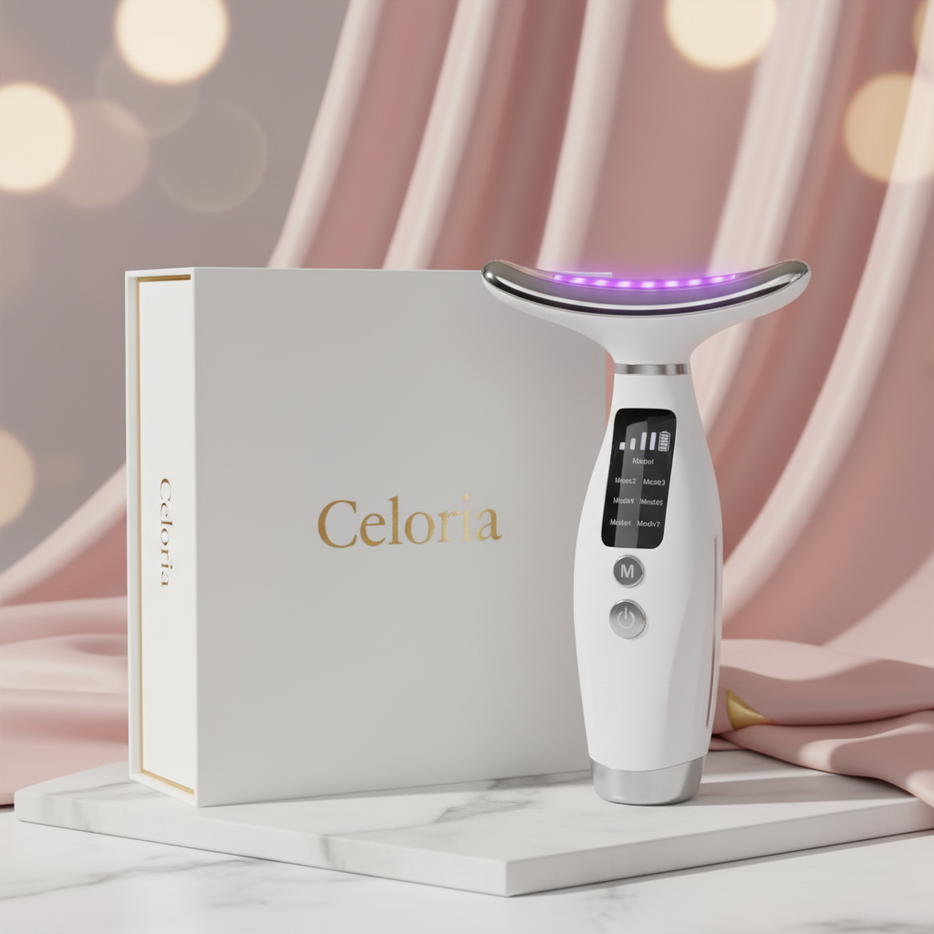 Celoria™ Face & Neck LED Lifting Device | Firm, Lift & Glow